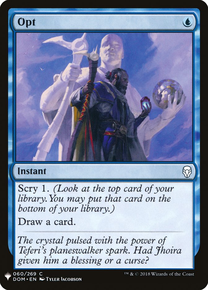 Opt [Mystery Booster] | Jomio and Rueliete's Cards and Comics