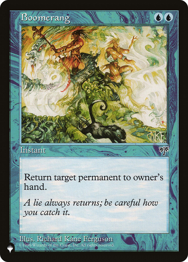 Boomerang [The List] | Jomio and Rueliete's Cards and Comics