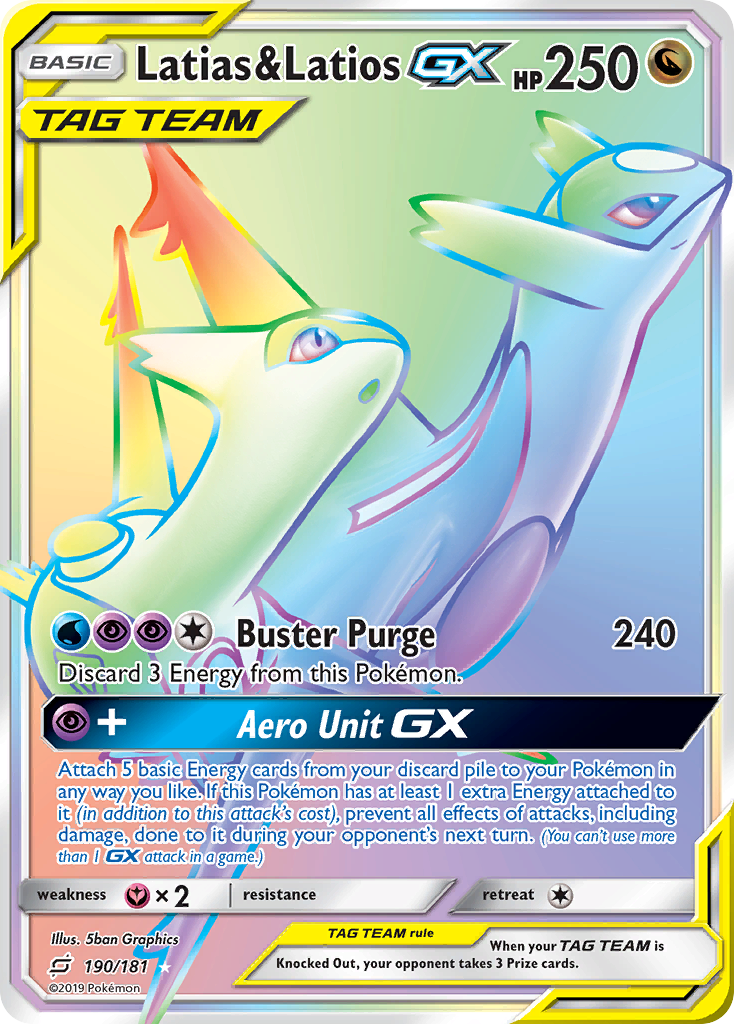 Latias & Latios GX (190/181) [Sun & Moon: Team Up] | Jomio and Rueliete's Cards and Comics