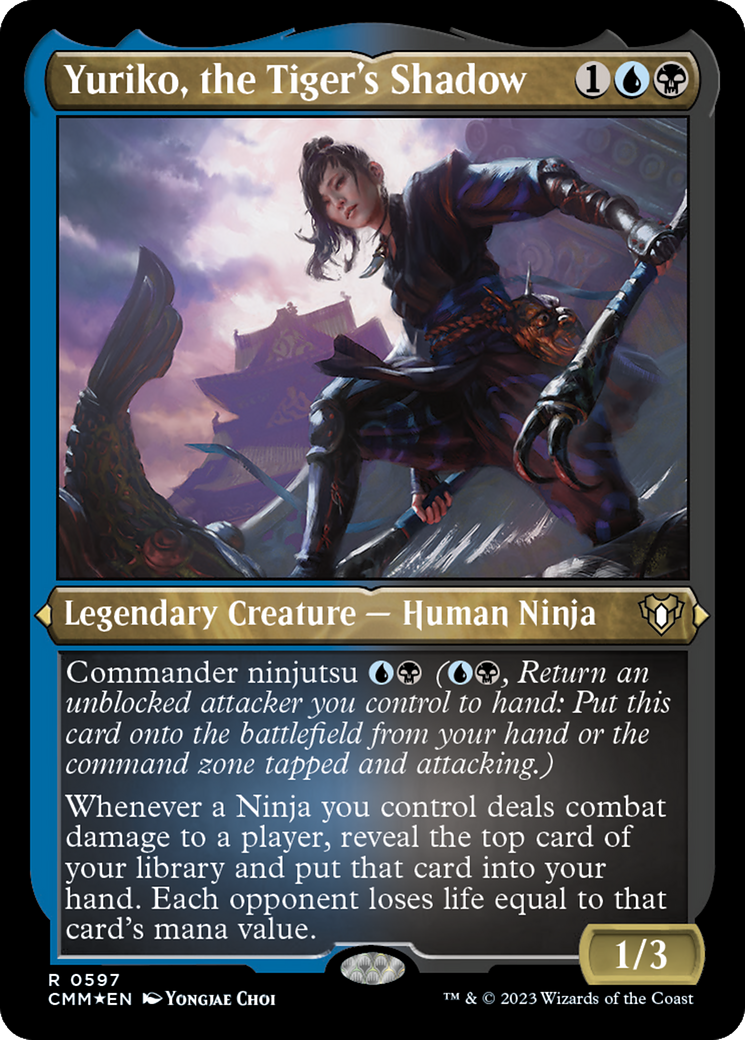 Yuriko, the Tiger's Shadow (Foil Etched) [Commander Masters] | Jomio and Rueliete's Cards and Comics