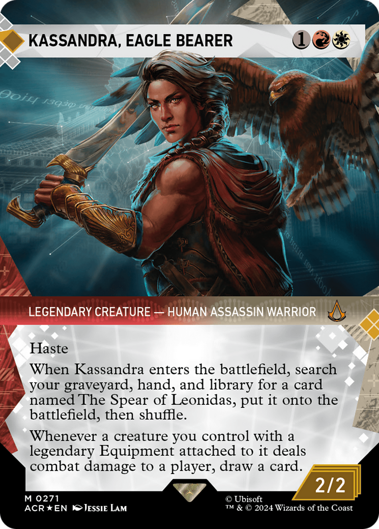 Kassandra, Eagle Bearer (Showcase) (Textured Foil) [Assassin's Creed] | Jomio and Rueliete's Cards and Comics