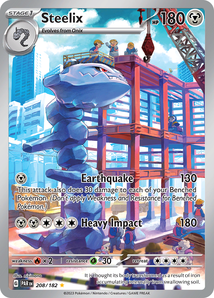 Steelix (208/182) [Scarlet & Violet: Paradox Rift] | Jomio and Rueliete's Cards and Comics