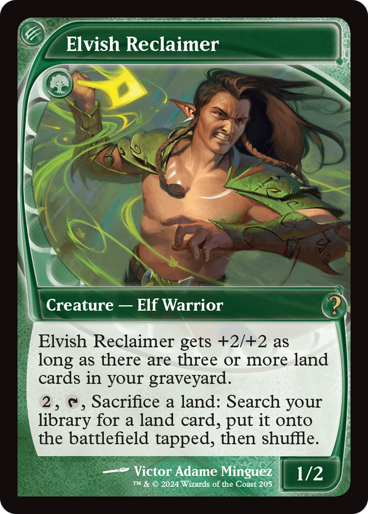 Elvish Reclaimer (Future Sight) [Mystery Booster 2] | Jomio and Rueliete's Cards and Comics