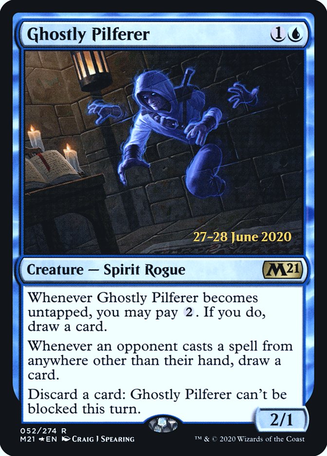 Ghostly Pilferer [Core Set 2021 Prerelease Promos] | Jomio and Rueliete's Cards and Comics