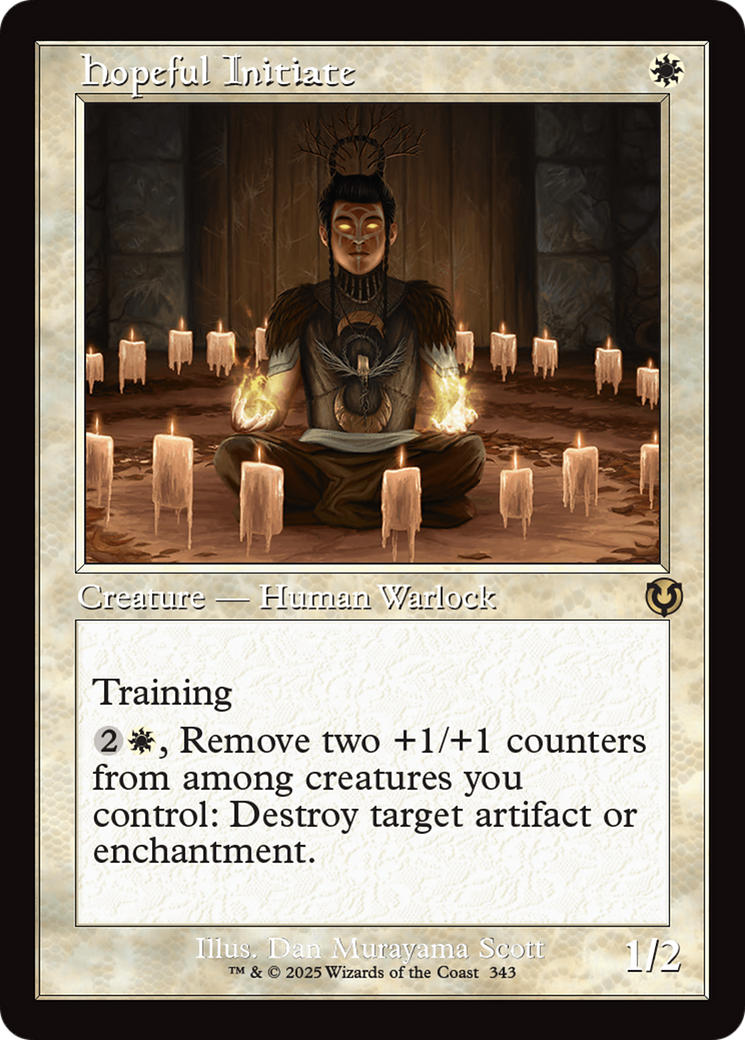 Hopeful Initiate (Retro Frame) [Innistrad Remastered] | Jomio and Rueliete's Cards and Comics