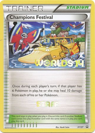 Champions Festival (XY27) (2014 Staff) [XY: Black Star Promos] | Jomio and Rueliete's Cards and Comics