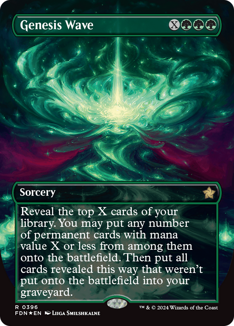 Genesis Wave (Borderless) (Mana Foil) [Foundations] | Jomio and Rueliete's Cards and Comics