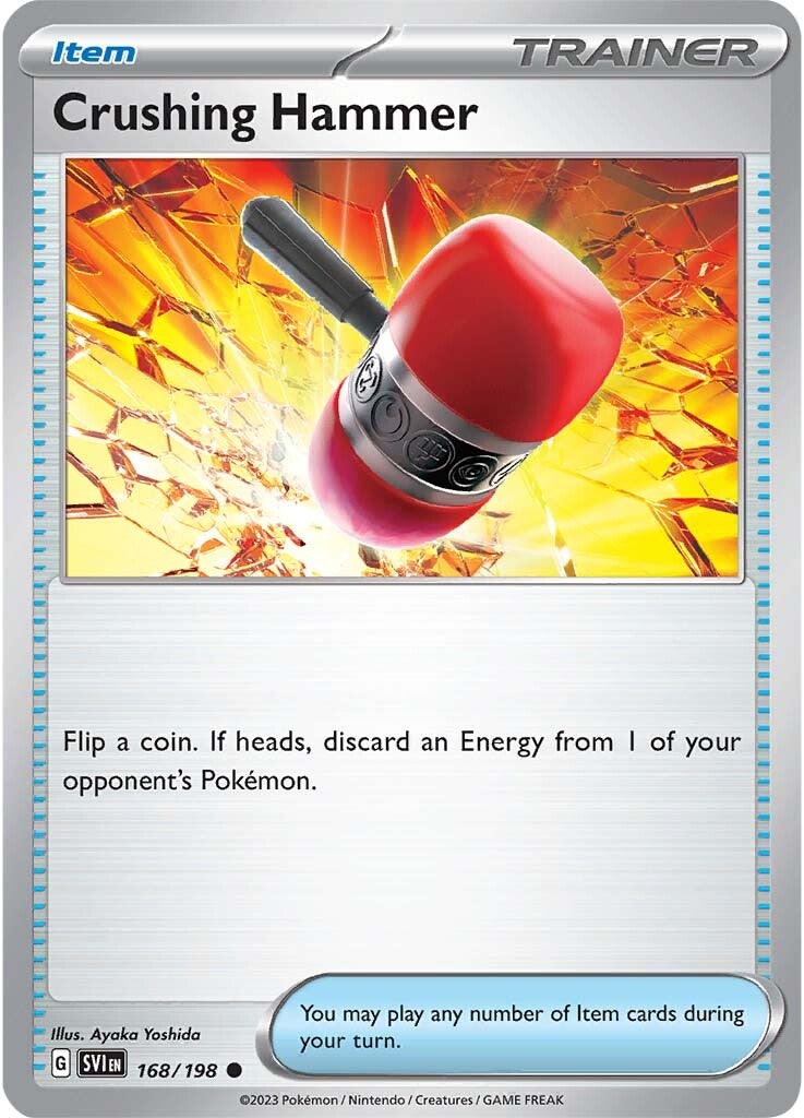 Crushing Hammer (168/198) [Scarlet & Violet: Base Set] | Jomio and Rueliete's Cards and Comics