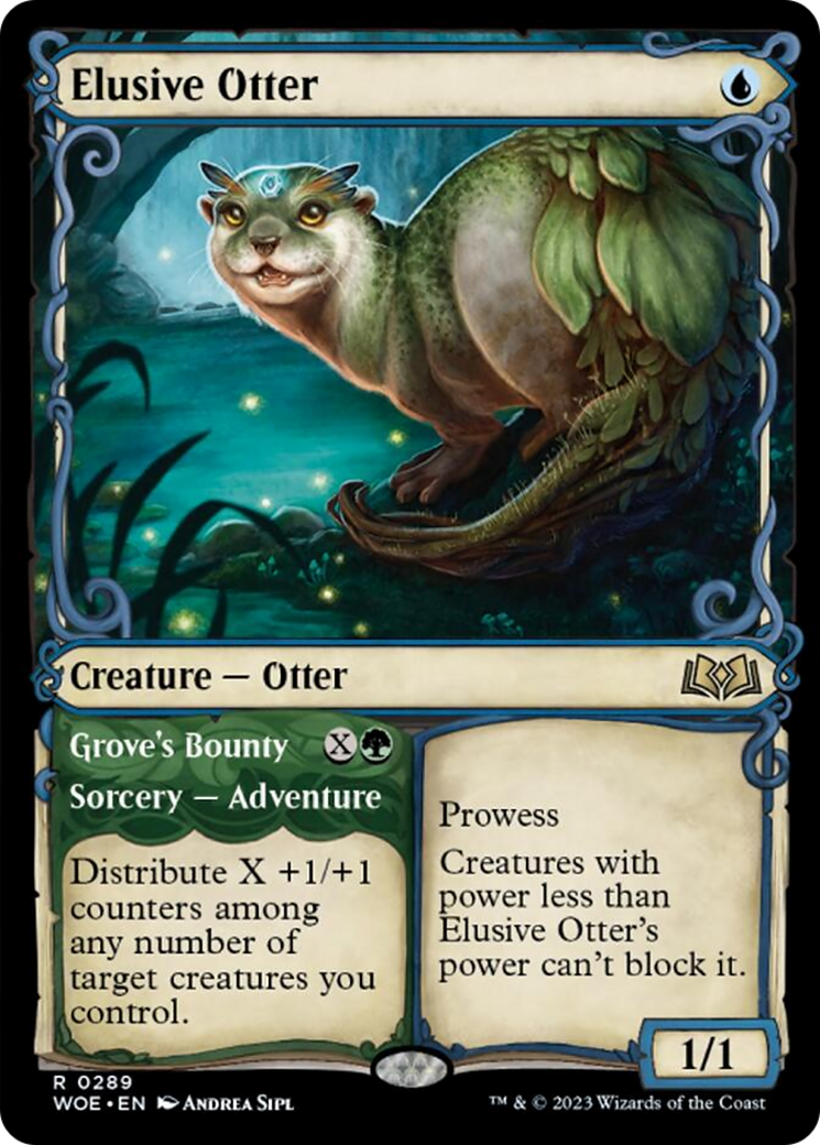 Elusive Otter // Grove's Bounty (Showcase) [Wilds of Eldraine] | Jomio and Rueliete's Cards and Comics