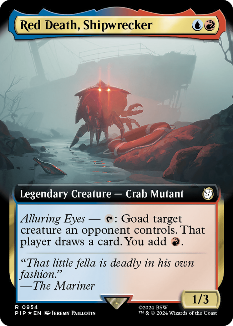 Red Death, Shipwrecker (Extended Art) (Surge Foil) [Fallout] | Jomio and Rueliete's Cards and Comics