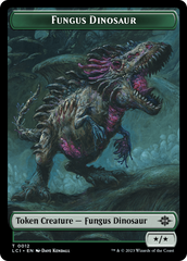 Fungus Dinosaur // Dinosaur (0001) Double-Sided Token [The Lost Caverns of Ixalan Tokens] | Jomio and Rueliete's Cards and Comics