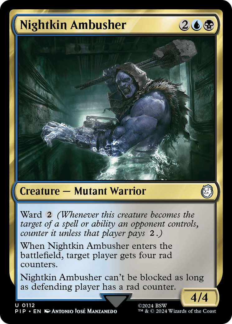 Nightkin Ambusher [Fallout] | Jomio and Rueliete's Cards and Comics
