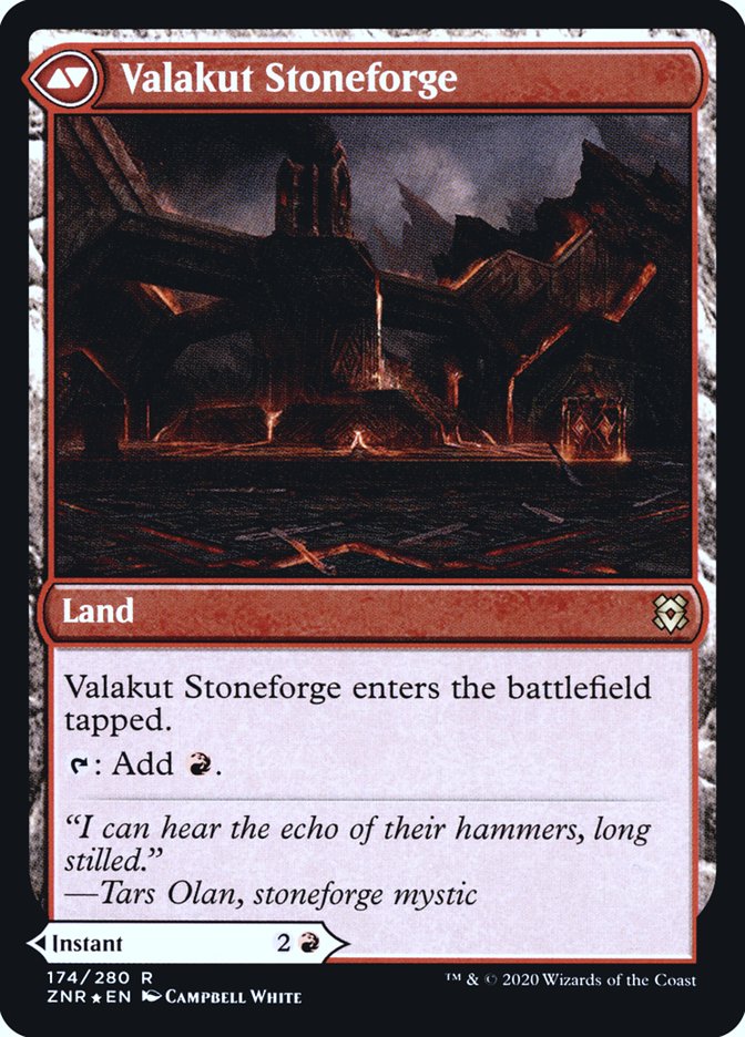 Valakut Awakening // Valakut Stoneforge [Zendikar Rising Prerelease Promos] | Jomio and Rueliete's Cards and Comics