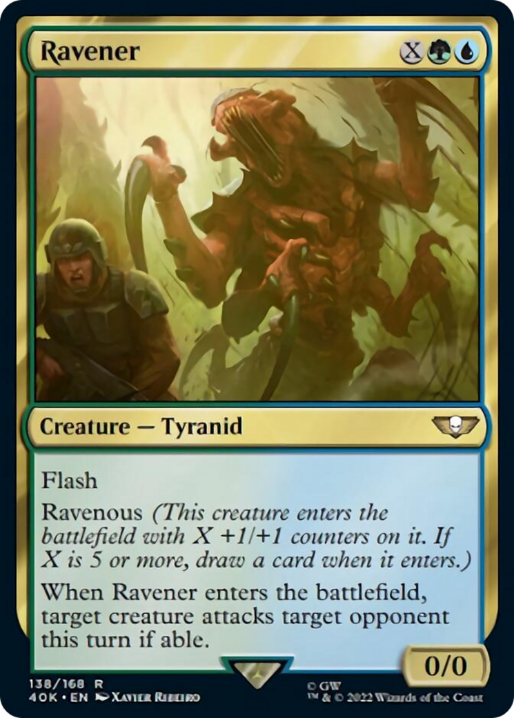 Ravener (Surge Foil) [Warhammer 40,000] | Jomio and Rueliete's Cards and Comics