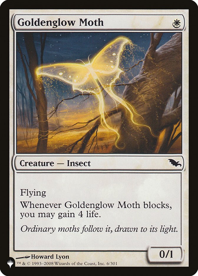 Goldenglow Moth [The List] | Jomio and Rueliete's Cards and Comics