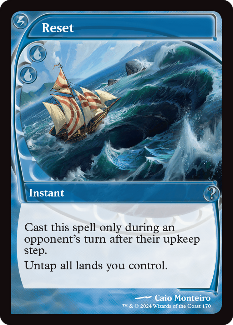 Reset (Future Sight) [Mystery Booster 2] | Jomio and Rueliete's Cards and Comics