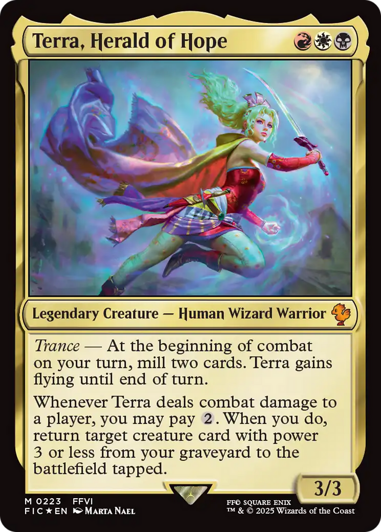 Terra, Herald of Hope (Surge Foil) [FINAL FANTASY Commander] | Jomio and Rueliete's Cards and Comics