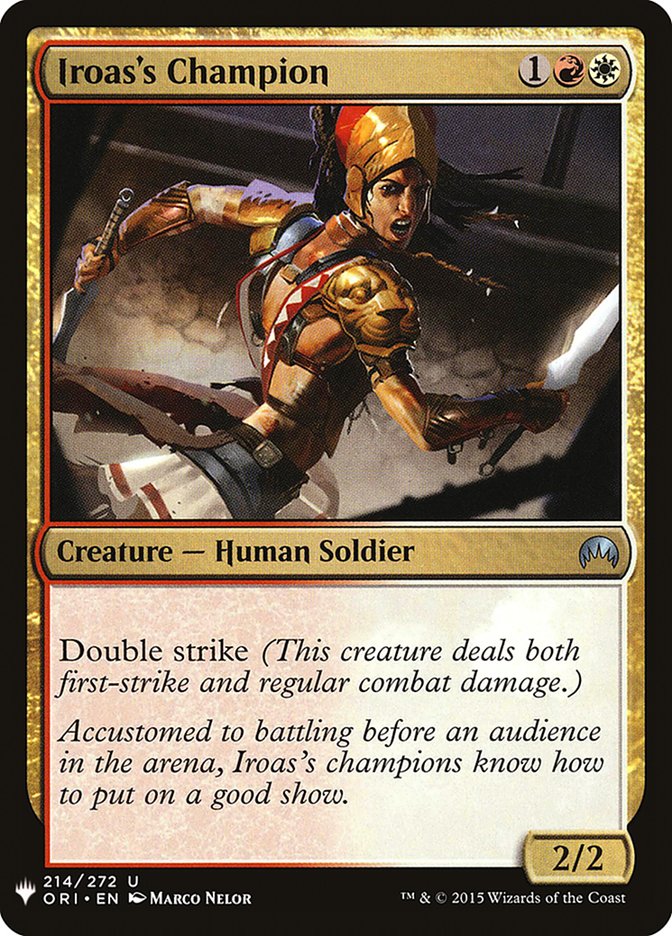 Iroas's Champion [Mystery Booster] | Jomio and Rueliete's Cards and Comics