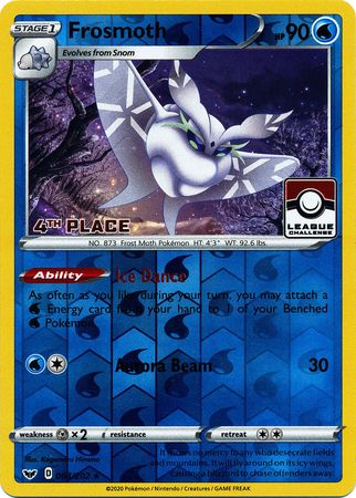 Frosmoth (064/202) (League Promo 4th Place) [Sword & Shield: Base Set] | Jomio and Rueliete's Cards and Comics