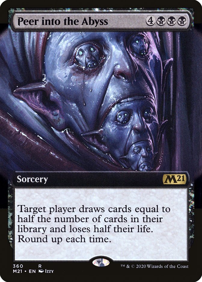 Peer into the Abyss (Extended Art) [Core Set 2021] | Jomio and Rueliete's Cards and Comics