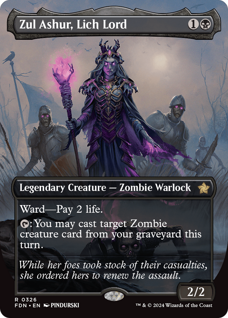 Zul Ashur, Lich Lord (Borderless) [Foundations] | Jomio and Rueliete's Cards and Comics