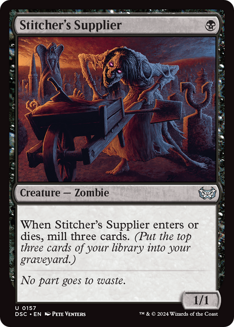 Stitcher's Supplier [Duskmourn: House of Horror Commander] | Jomio and Rueliete's Cards and Comics