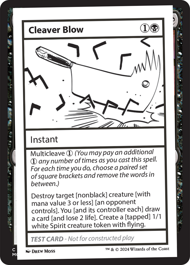 Cleaver Blow [Mystery Booster 2 Playtest Cards] | Jomio and Rueliete's Cards and Comics