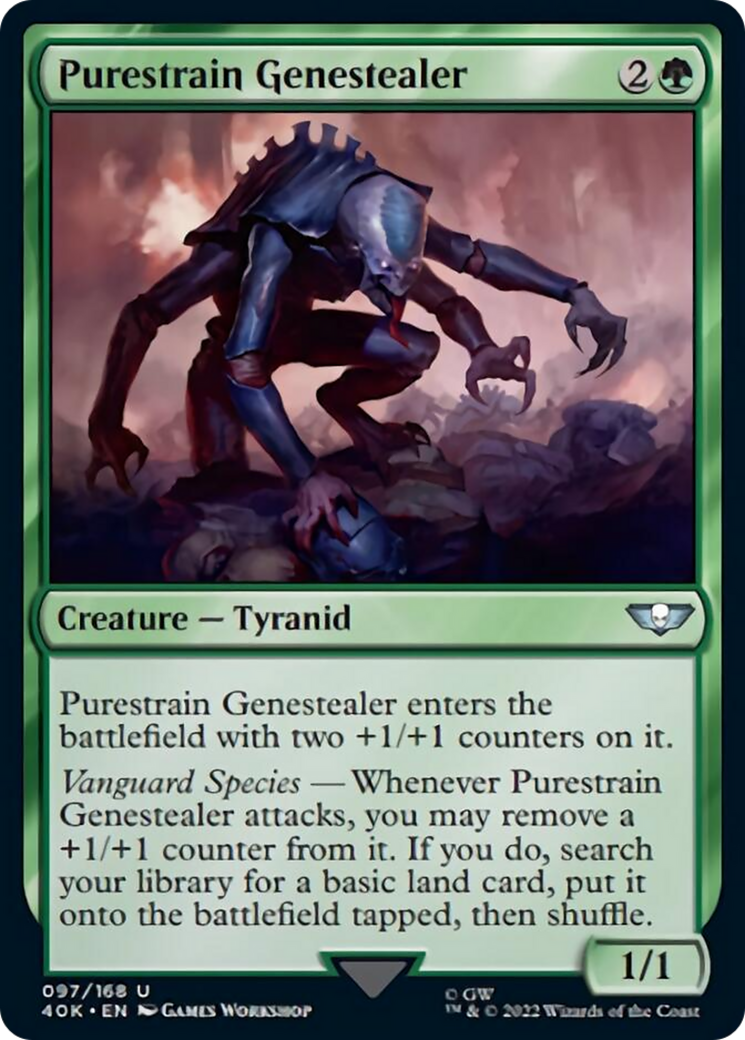 Purestrain Genestealer (Surge Foil) [Warhammer 40,000] | Jomio and Rueliete's Cards and Comics