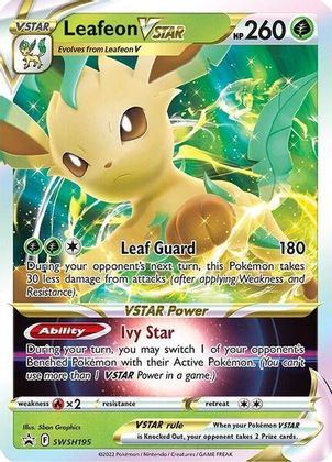 Leafeon VSTAR (SWSH195) [Sword & Shield: Black Star Promos] | Jomio and Rueliete's Cards and Comics