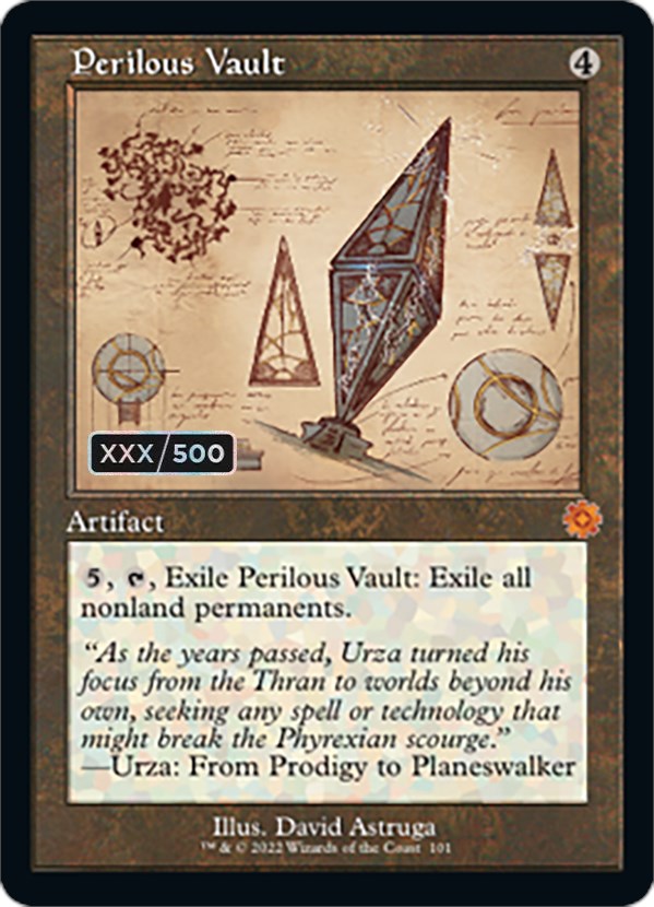 Perilous Vault (Retro Schematic) (Serialized) [The Brothers' War Retro Artifacts] | Jomio and Rueliete's Cards and Comics