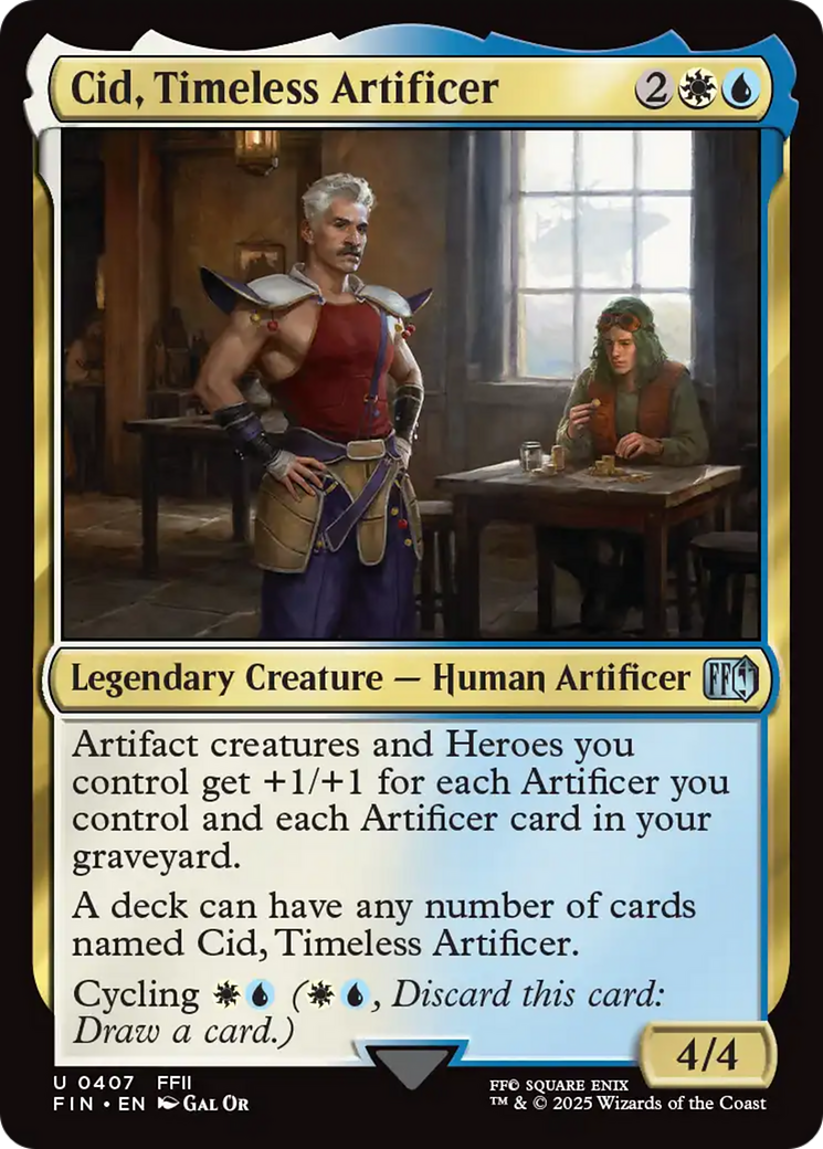 Cid, Timeless Artificer (0407) [FINAL FANTASY] | Jomio and Rueliete's Cards and Comics