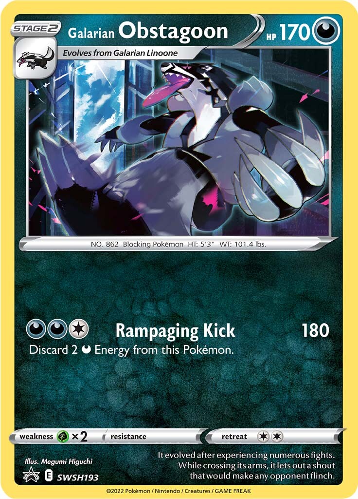 Galarian Obstagoon (SWSH193) [Sword & Shield: Black Star Promos] | Jomio and Rueliete's Cards and Comics
