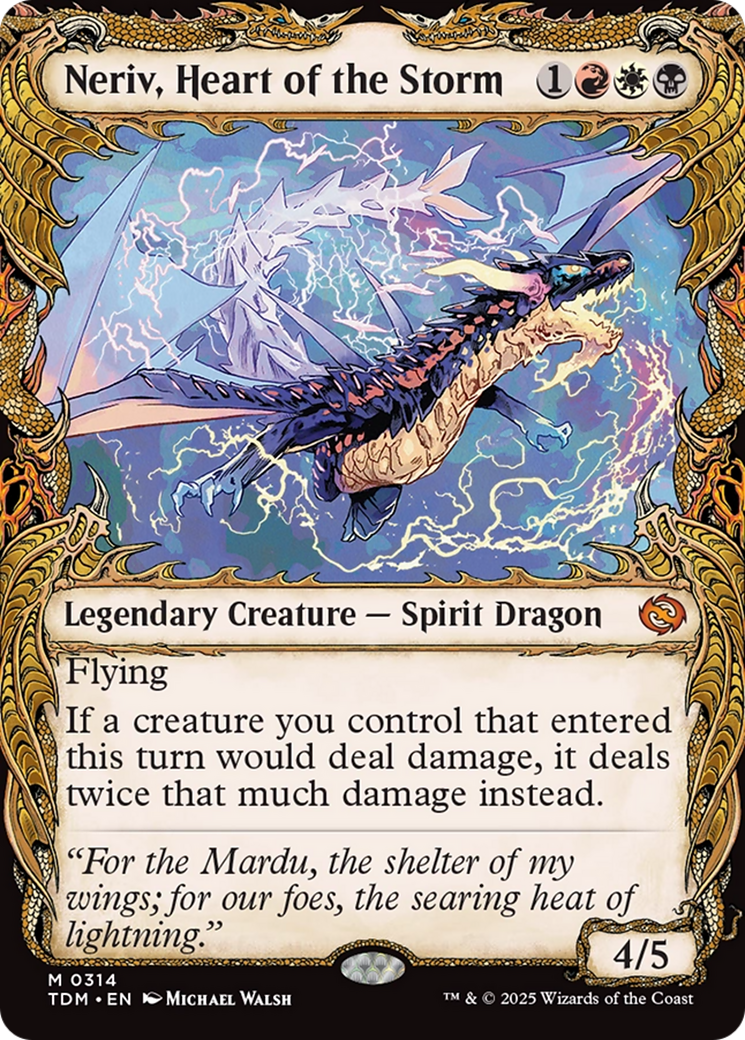 Neriv, Heart of the Storm (Showcase) [Tarkir: Dragonstorm] | Jomio and Rueliete's Cards and Comics