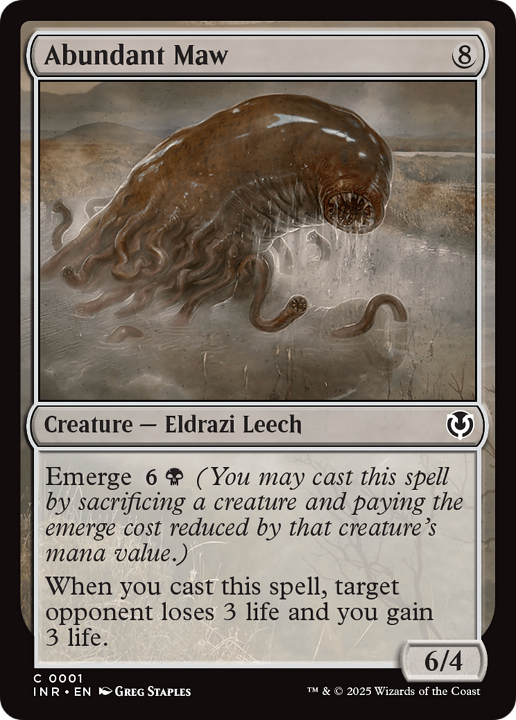 Abundant Maw [Innistrad Remastered] | Jomio and Rueliete's Cards and Comics