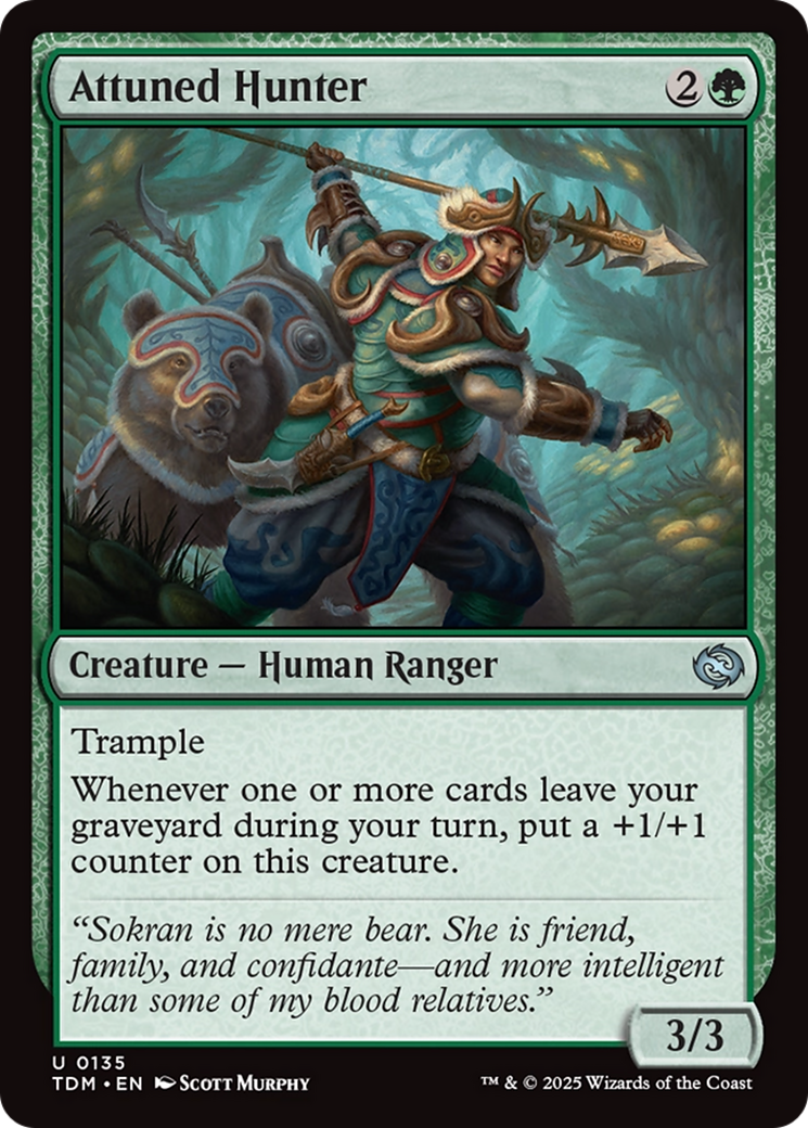 Attuned Hunter [Tarkir: Dragonstorm] | Jomio and Rueliete's Cards and Comics