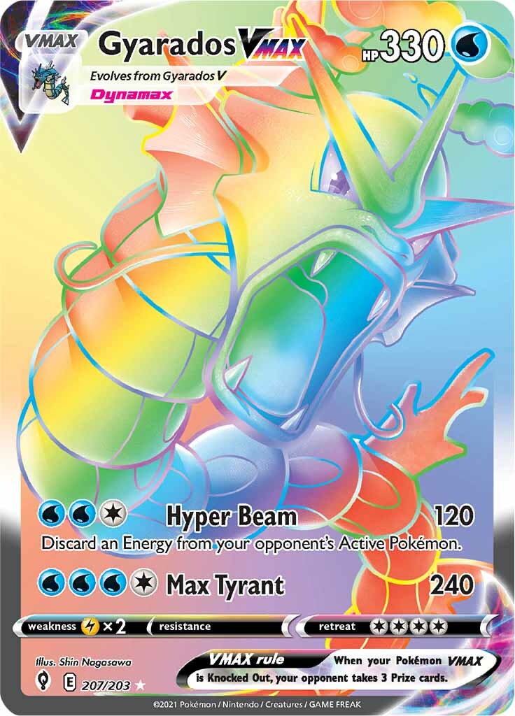 Gyarados VMAX (207/203) [Sword & Shield: Evolving Skies] | Jomio and Rueliete's Cards and Comics