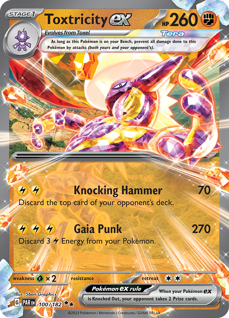 Toxtricity ex (100/182) [Scarlet & Violet: Paradox Rift] | Jomio and Rueliete's Cards and Comics