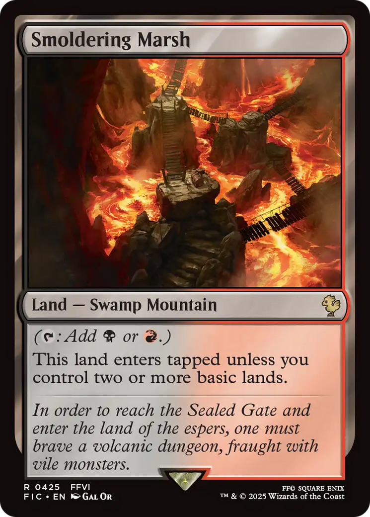 Smoldering Marsh [FINAL FANTASY Commander] | Jomio and Rueliete's Cards and Comics