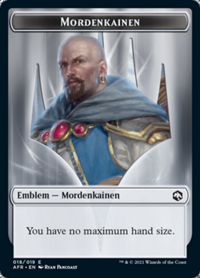 Wolf // Mordenkainen Emblem Double-Sided Token [Dungeons & Dragons: Adventures in the Forgotten Realms Tokens] | Jomio and Rueliete's Cards and Comics