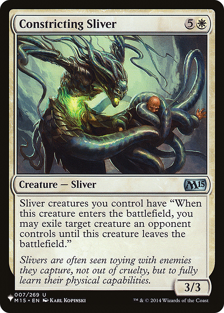 Constricting Sliver [The List] | Jomio and Rueliete's Cards and Comics