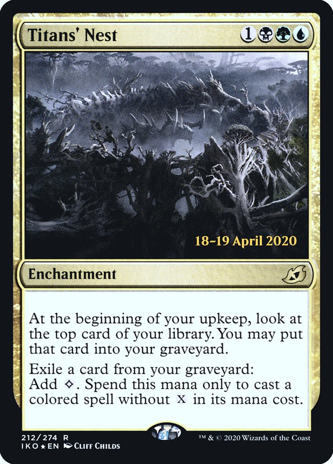 Titans' Nest [Ikoria: Lair of Behemoths Prerelease Promos] | Jomio and Rueliete's Cards and Comics