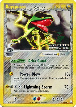 Rayquaza (13/113) (Delta Species) (Stamped) [EX: Delta Species] | Jomio and Rueliete's Cards and Comics