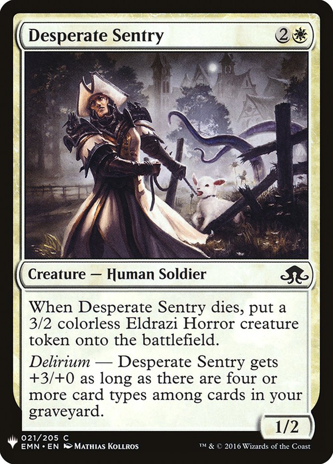 Desperate Sentry [Mystery Booster] | Jomio and Rueliete's Cards and Comics