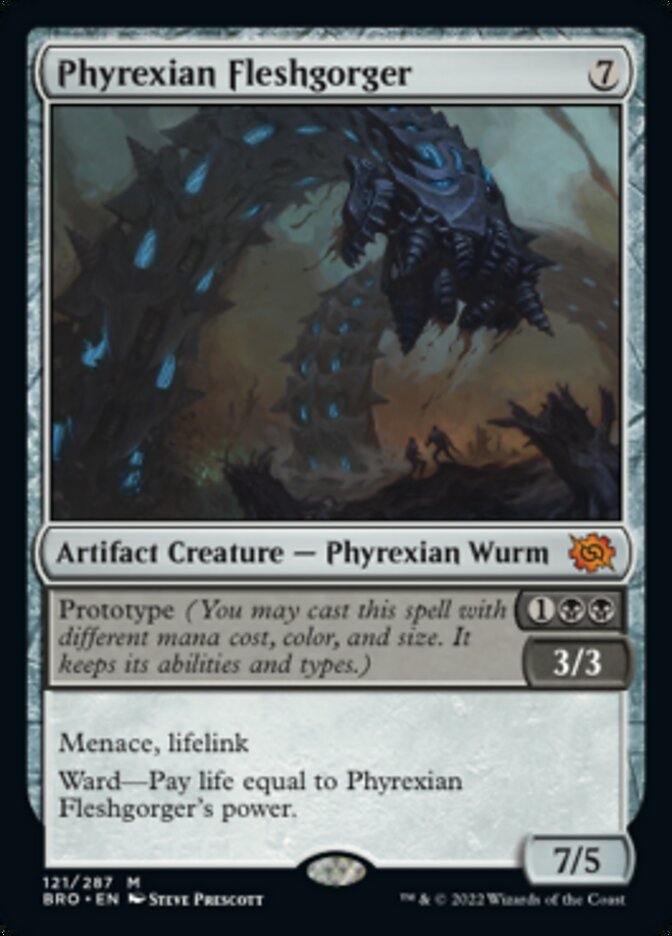Phyrexian Fleshgorger (Promo Pack) [The Brothers' War Promos] | Jomio and Rueliete's Cards and Comics