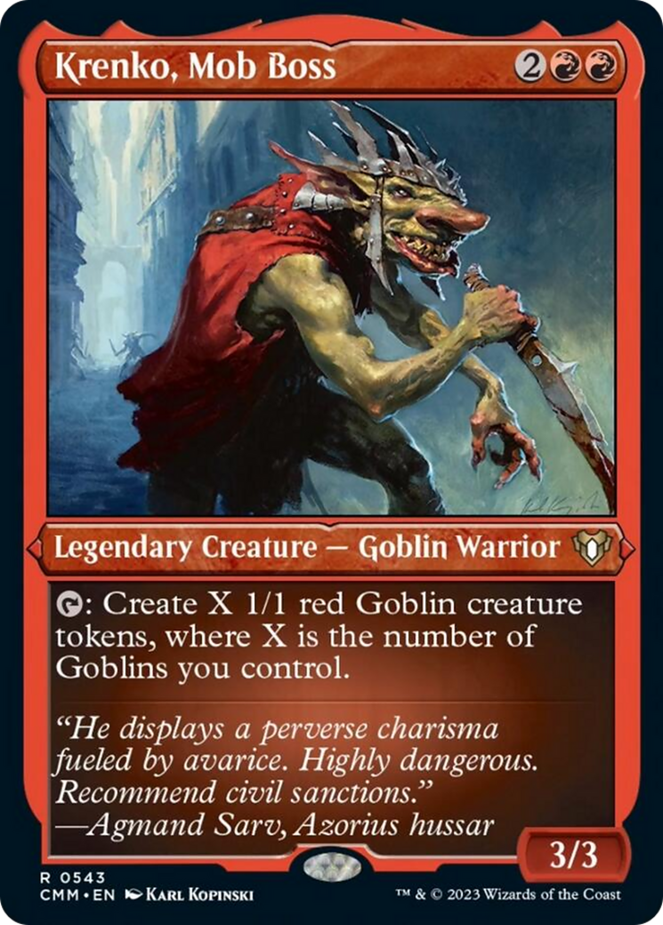 Krenko, Mob Boss (Foil Etched) [Commander Masters] | Jomio and Rueliete's Cards and Comics