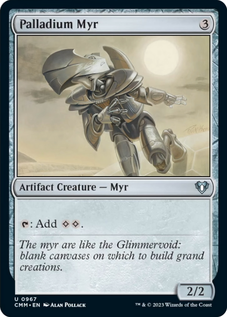 Palladium Myr [Commander Masters] | Jomio and Rueliete's Cards and Comics