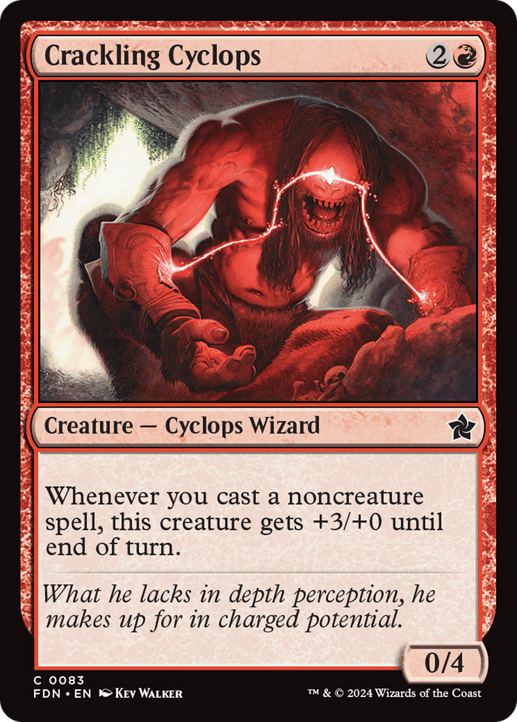 Crackling Cyclops [Foundations] | Jomio and Rueliete's Cards and Comics