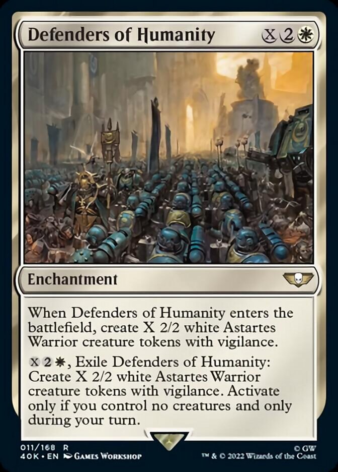 Defenders of Humanity [Warhammer 40,000] | Jomio and Rueliete's Cards and Comics