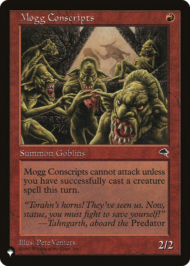 Mogg Conscripts [The List] | Jomio and Rueliete's Cards and Comics