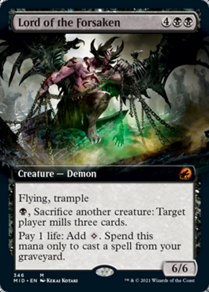 Lord of the Forsaken (Extended Art) [Innistrad: Midnight Hunt] | Jomio and Rueliete's Cards and Comics